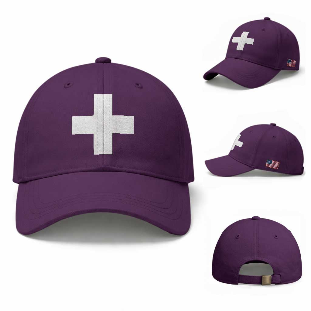 Swiss Vintage Cross Flag Switzerland Baseball Cap