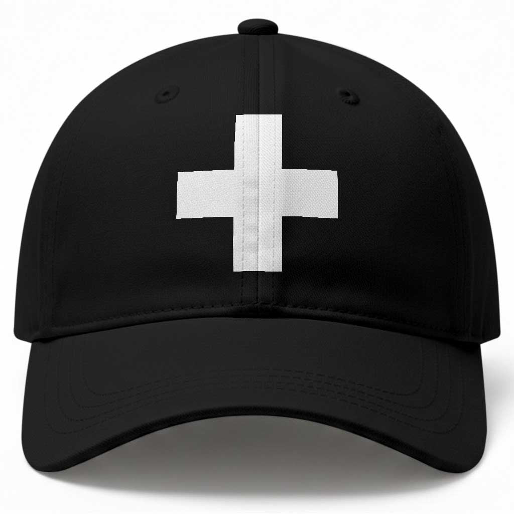 Swiss Vintage Cross Flag Switzerland Baseball Cap TS10 Print Your Wear