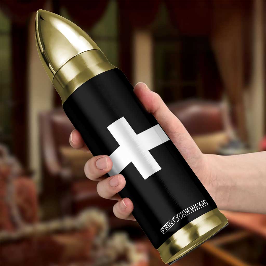 Swiss Vintage Cross Flag Switzerland Bullet Tumbler TS10 Print Your Wear