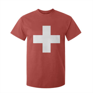 Swiss Vintage Cross Flag Switzerland T Shirt For Kid