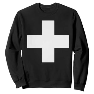 Swiss Vintage Cross Flag Switzerland Sweatshirt