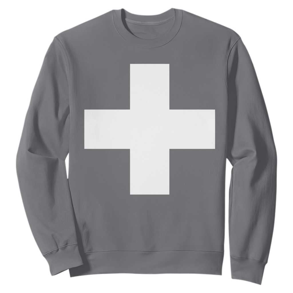 Swiss Vintage Cross Flag Switzerland Sweatshirt