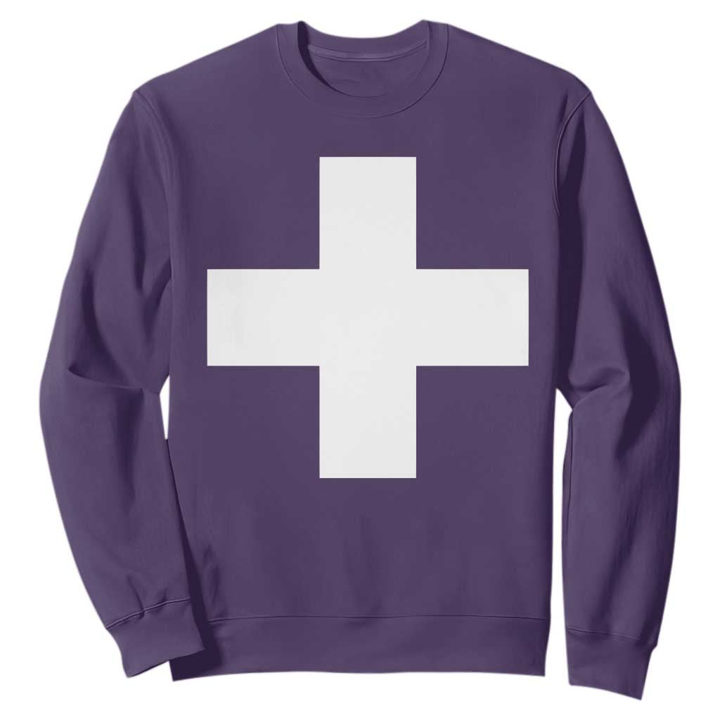 Swiss Vintage Cross Flag Switzerland Sweatshirt