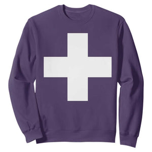 Swiss Vintage Cross Flag Switzerland Sweatshirt