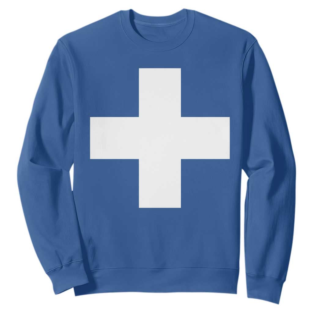 Swiss Vintage Cross Flag Switzerland Sweatshirt