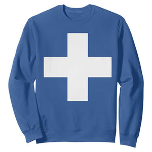 Swiss Vintage Cross Flag Switzerland Sweatshirt