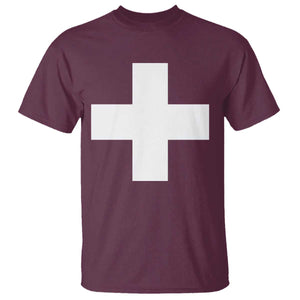 Swiss Vintage Cross Flag Switzerland T Shirt