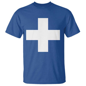Swiss Vintage Cross Flag Switzerland T Shirt