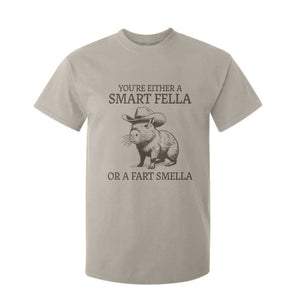 Funny Capybara T Shirt For Kid Retro Smart Fella Capybara Vintage 90s TS10 Sand Print Your Wear
