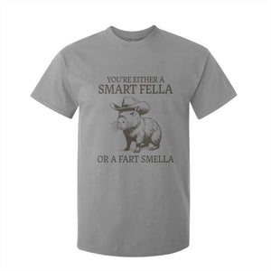 Funny Capybara T Shirt For Kid Retro Smart Fella Capybara Vintage 90s TS10 Sport Gray Print Your Wear