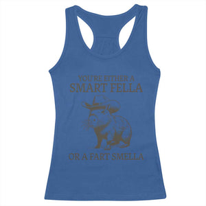 Funny Capybara Racerback Tank Top Retro Smart Fella Capybara Vintage 90s TS10 Royal Blue Print Your Wear