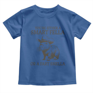 Funny Capybara Toddler T Shirt Retro Smart Fella Capybara Vintage 90s TS10 Royal Blue Print Your Wear