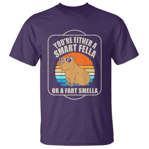Funny Capybara T Shirt Vintage Retro Rodent Dont Be Worry Be Capy TS10 Purple Print Your Wear