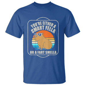 Funny Capybara T Shirt Vintage Retro Rodent Dont Be Worry Be Capy TS10 Royal Blue Print Your Wear