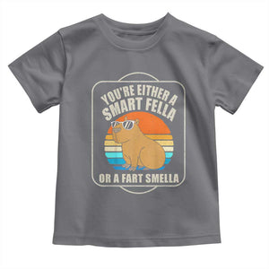 Funny Capybara Toddler T Shirt Vintage Retro Rodent Dont Be Worry Be Capy TS10 Charcoal Print Your Wear