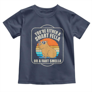 Funny Capybara Toddler T Shirt Vintage Retro Rodent Dont Be Worry Be Capy TS10 Navy Print Your Wear