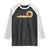 Disc Golf Retro Raglan Shirt Vintage Frisbee Golf Player TS10 Black White Print Your Wear