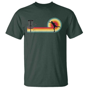 Disc Golf Retro T Shirt Vintage Frisbee Golf Player TS10 Dark Forest Green Print Your Wear