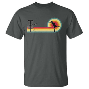 Disc Golf Retro T Shirt Vintage Frisbee Golf Player TS10 Dark Heather Print Your Wear