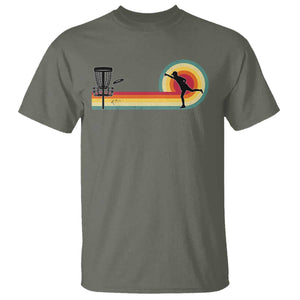 Disc Golf Retro T Shirt Vintage Frisbee Golf Player TS10 Military Green Print Your Wear