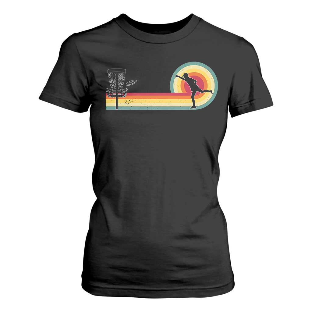 Disc Golf Retro T Shirt For Women Vintage Frisbee Golf Player TS10 Black Print Your Wear