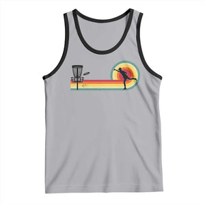 Disc Golf Retro Tank Top Vintage Frisbee Golf Player TS10 Athletic Heather Black Print Your Wear