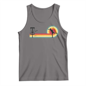 Disc Golf Retro Tank Top Vintage Frisbee Golf Player TS10 Deep Heather Print Your Wear