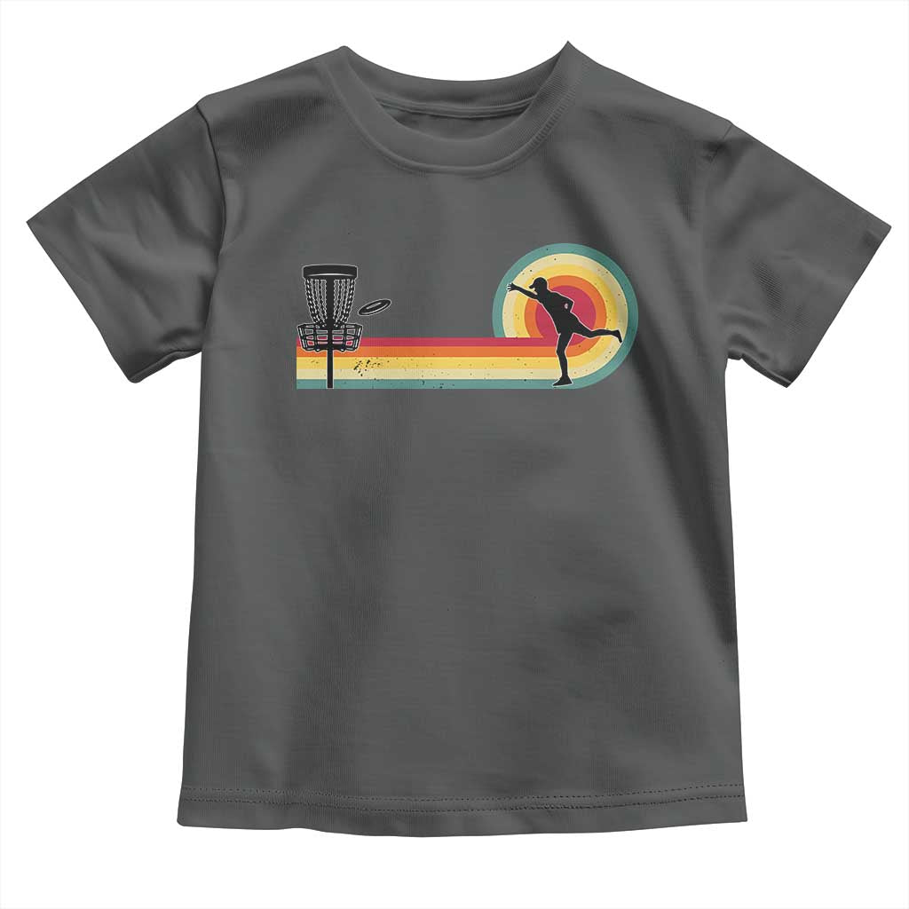 Disc Golf Retro Toddler T Shirt Vintage Frisbee Golf Player TS10 Dark Heather Print Your Wear