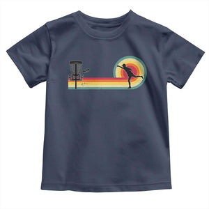 Disc Golf Retro Toddler T Shirt Vintage Frisbee Golf Player TS10 Navy Print Your Wear
