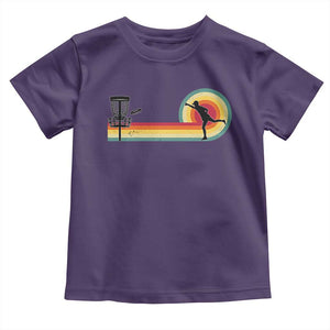Disc Golf Retro Toddler T Shirt Vintage Frisbee Golf Player TS10 Purple Print Your Wear