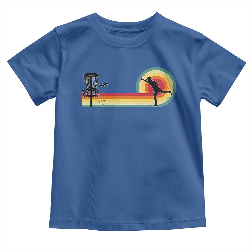 Disc Golf Retro Toddler T Shirt Vintage Frisbee Golf Player TS10 Royal Blue Print Your Wear