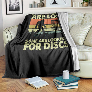 Funny Disc Golf Bigfoot Throw Blanket Vintage Sasquatch Sports Golfer Dad Frisbee TS10 Print Your Wear
