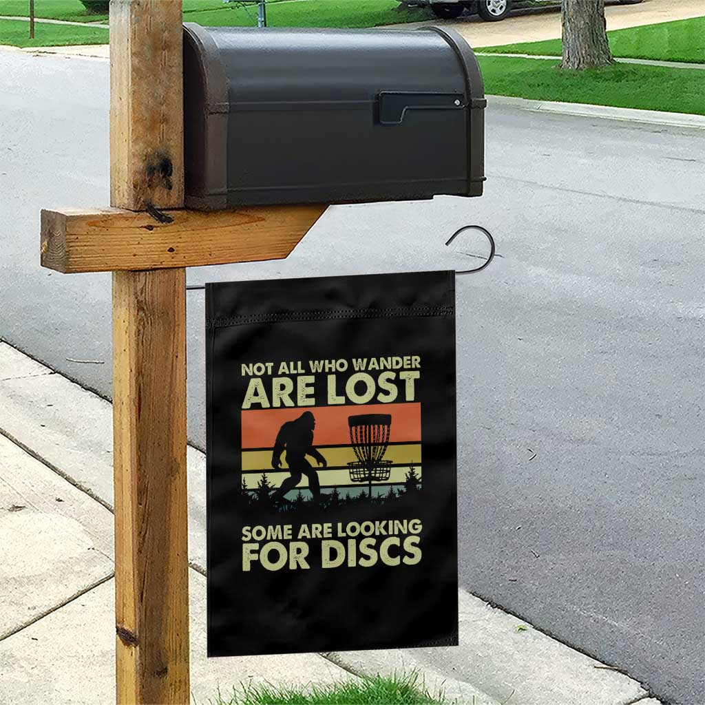 Funny Disc Golf Bigfoot Garden Flag Vintage Sasquatch Sports Golfer Dad Frisbee TS10 Print Your Wear