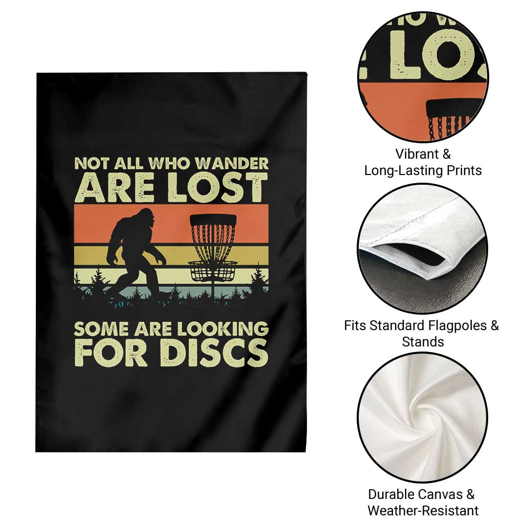 Funny Disc Golf Bigfoot Garden Flag Vintage Sasquatch Sports Golfer Dad Frisbee TS10 Print Your Wear
