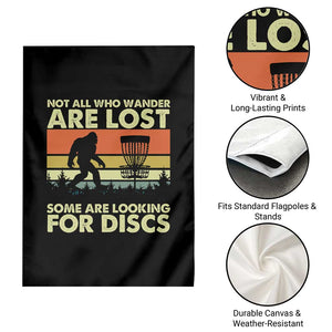 Funny Disc Golf Bigfoot Garden Flag Vintage Sasquatch Sports Golfer Dad Frisbee TS10 Print Your Wear