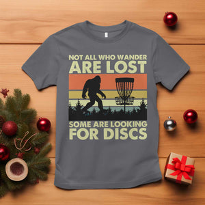 Funny Disc Golf Bigfoot T Shirt Vintage Sasquatch Sports Golfer Dad Frisbee TS10 Charcoal Print Your Wear