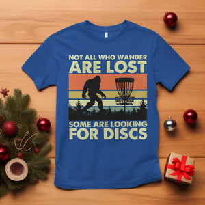 Funny Disc Golf Bigfoot T Shirt Vintage Sasquatch Sports Golfer Dad Frisbee TS10 Royal Blue Print Your Wear