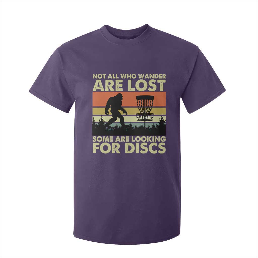Funny Disc Golf Bigfoot T Shirt For Kid Vintage Sasquatch Sports Golfer Dad Frisbee TS10 Purple Print Your Wear
