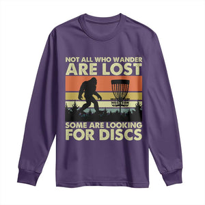 Funny Disc Golf Bigfoot Long Sleeve Shirt Vintage Sasquatch Sports Golfer Dad Frisbee TS10 Purple Print Your Wear