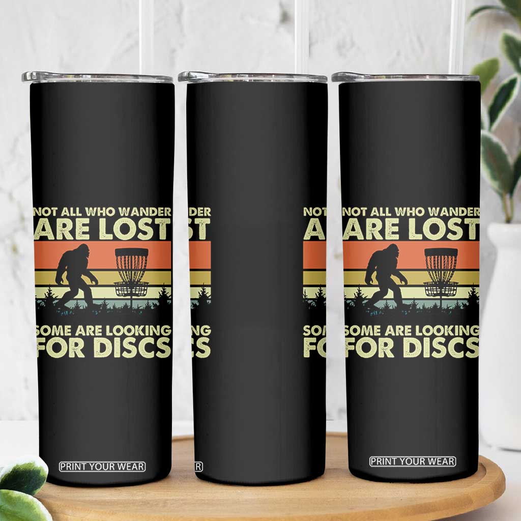 Funny Disc Golf Bigfoot Skinny Tumbler Vintage Sasquatch Sports Golfer Dad Frisbee TS10 Print Your Wear