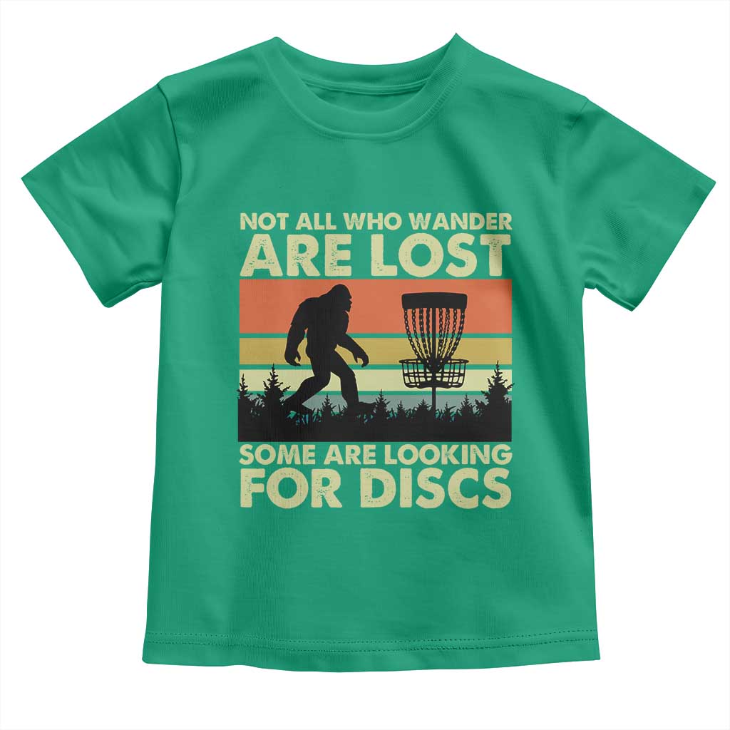 Funny Disc Golf Bigfoot Toddler T Shirt Vintage Sasquatch Sports Golfer Dad Frisbee TS10 Irish Green Print Your Wear