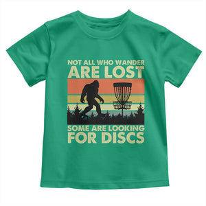 Funny Disc Golf Bigfoot Toddler T Shirt Vintage Sasquatch Sports Golfer Dad Frisbee TS10 Irish Green Print Your Wear