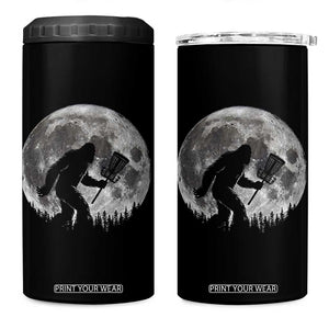Disc Golf Bigfoot 4 in 1 Can Cooler Tumbler Funny Cool Full Moon & Trees Sasquatch TS10 One Size: 16 oz Black Print Your Wear