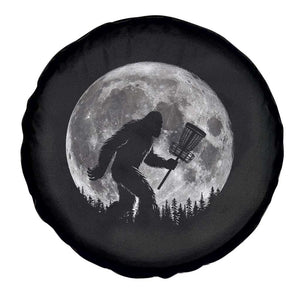 Disc Golf Bigfoot Spare Tire Cover Funny Cool Full Moon & Trees Sasquatch TS10 Print Your Wear