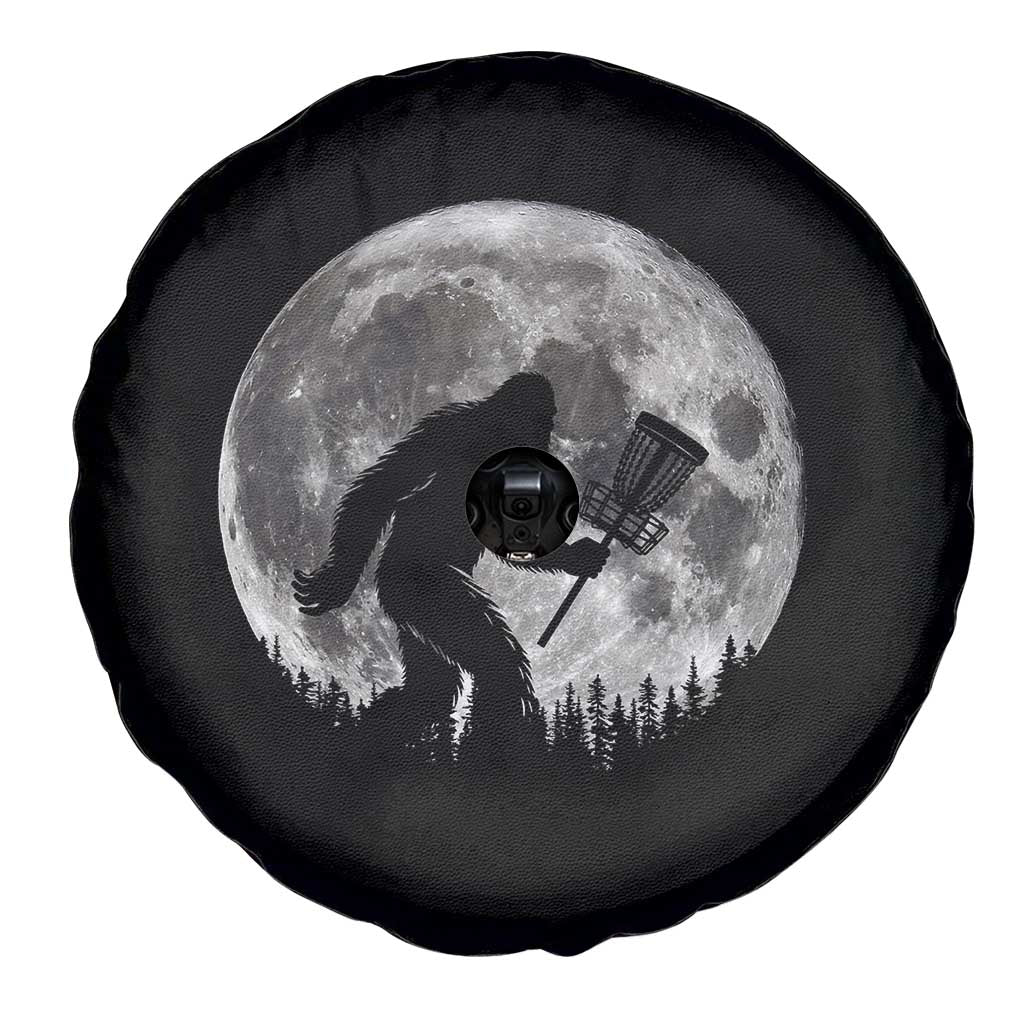 Disc Golf Bigfoot Spare Tire Cover Funny Cool Full Moon & Trees Sasquatch TS10 Print Your Wear