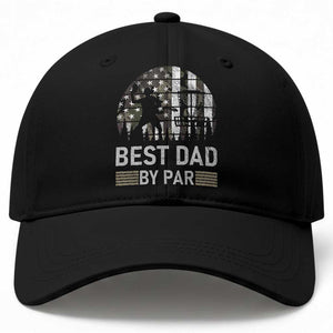 Disc Golf Best Dad By Par Baseball Cap Funny Sports Golfer Frisbee Camo American Flag TS10 Print Your Wear