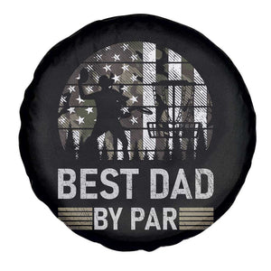 Disc Golf Best Dad By Par Spare Tire Cover Funny Sports Golfer Frisbee Camo American Flag TS10 Print Your Wear
