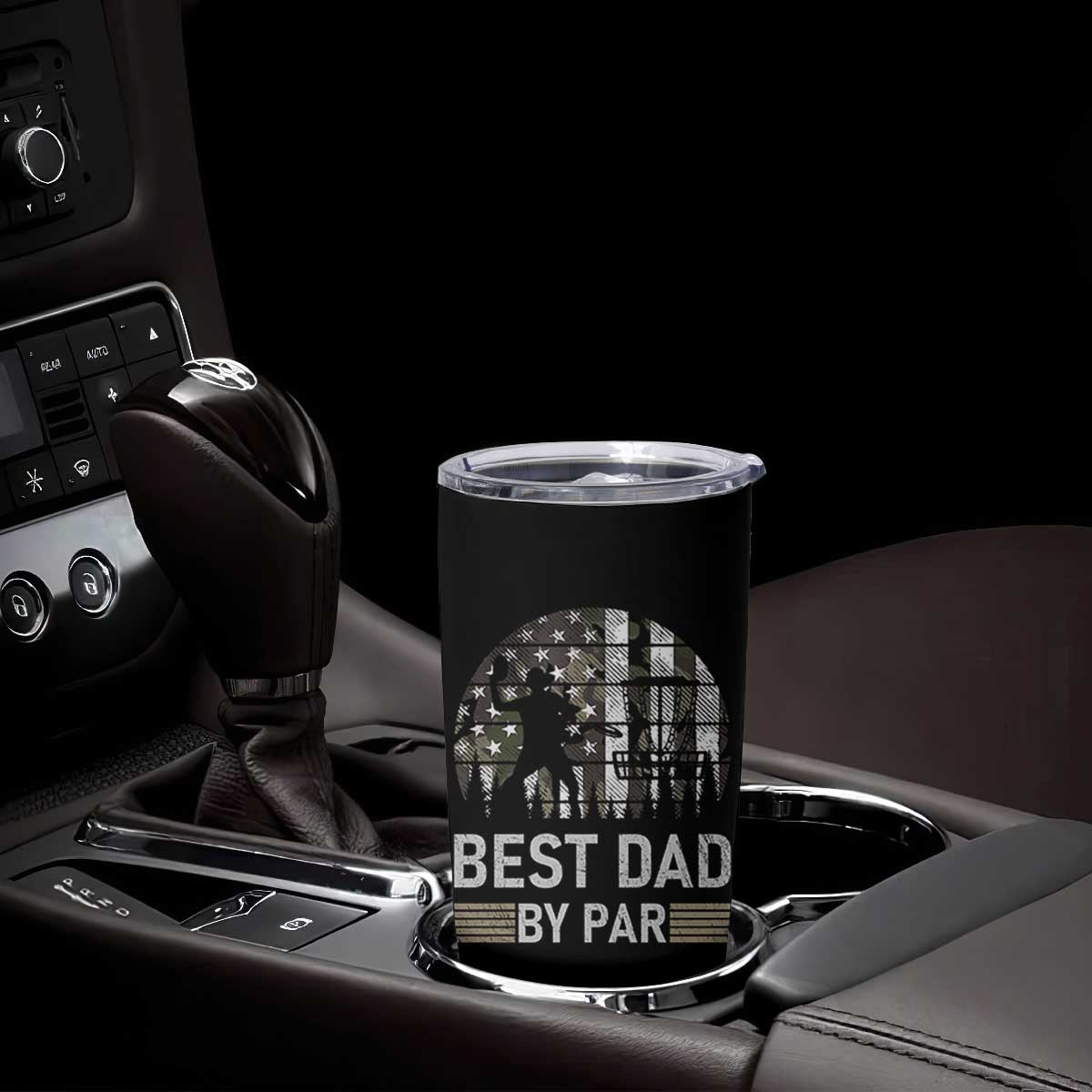 Disc Golf Best Dad By Par Tumbler Cup Funny Sports Golfer Frisbee Camo American Flag TS10 Print Your Wear