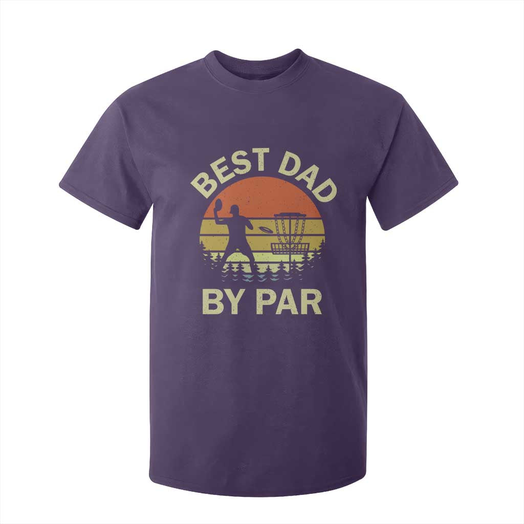 Best Dad By Par Disc Golf T Shirt For Kid American Camouflage FlaG TS10 Purple Print Your Wear