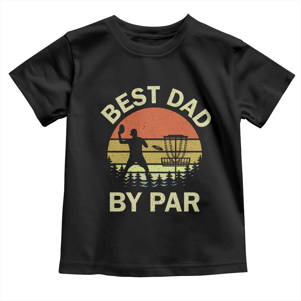 Best Dad By Par Disc Golf Toddler T Shirt American Camouflage FlaG TS10 Black Print Your Wear